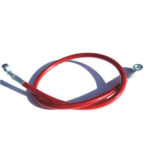 RED EXTENDED REAR BRAKE LINE